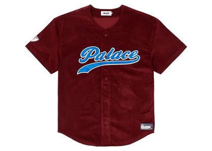 Palace Cord Baseball Jersey Burgundy
