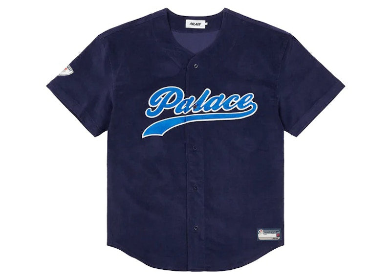Palace Cord Baseball Jersey Navy
