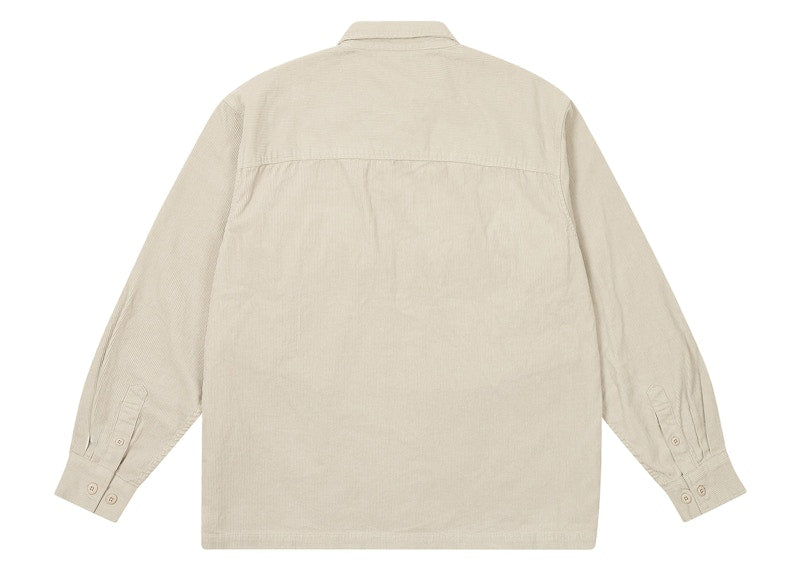 Palace Cord Pdu Overshirt Concrete Grey