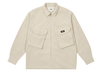 Palace Cord Pdu Overshirt Concrete Grey