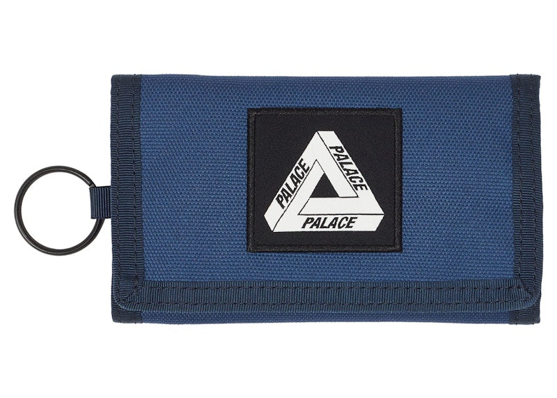 Palace Cordura Duck Canvas Tri-Fold Wallet Blue/Navy