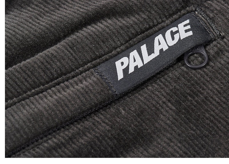 Palace Corduroy Belter Trouser Washed Black