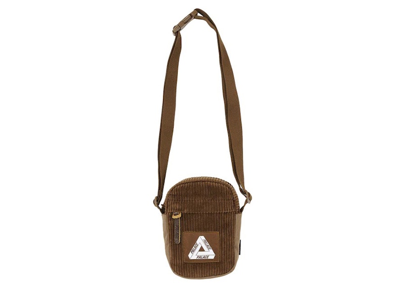 Palace Corduroy Shot Bag Brown
