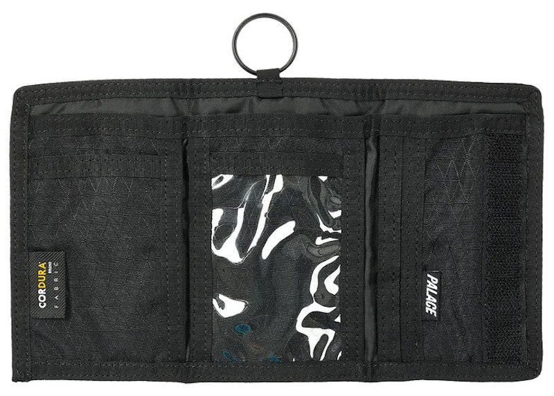 Palace Corduroy Tri Wallet Black