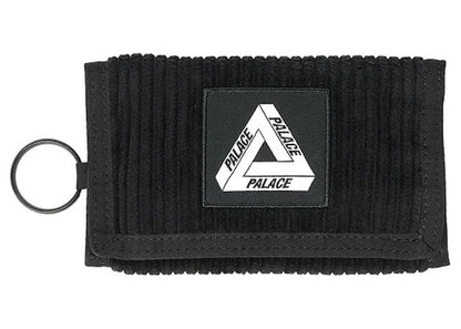 Palace Corduroy Tri Wallet Black