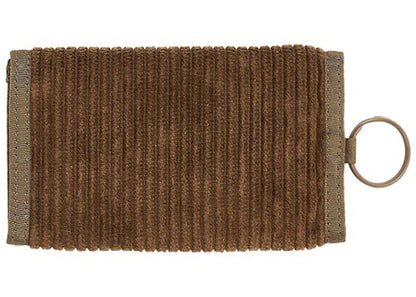 Palace Corduroy Tri Wallet Brown