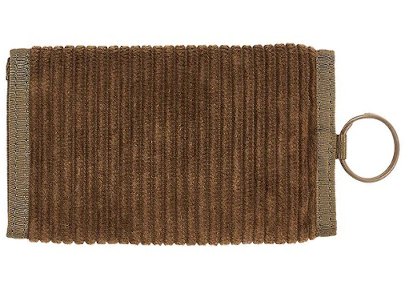 Palace Corduroy Tri Wallet Brown