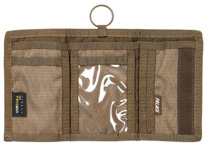 Palace Corduroy Tri Wallet Brown