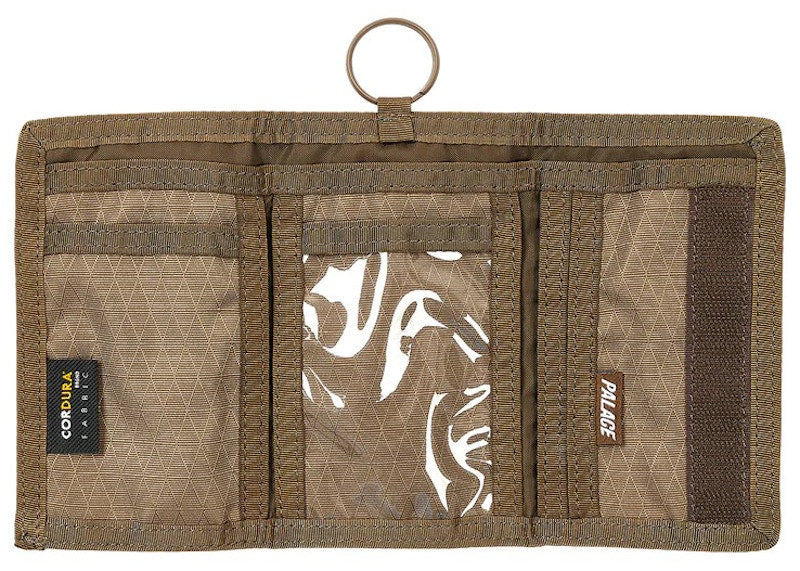 Palace Corduroy Tri Wallet Brown