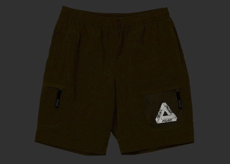 Palace Cripstop Grid Shorts Yellow