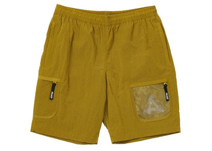 Palace Cripstop Grid Shorts Yellow