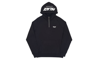 Palace Custom 1/4 Zip Hood Black