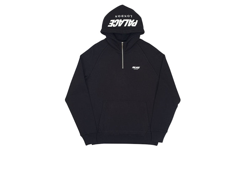 Palace Custom 1/4 Zip Hood Black