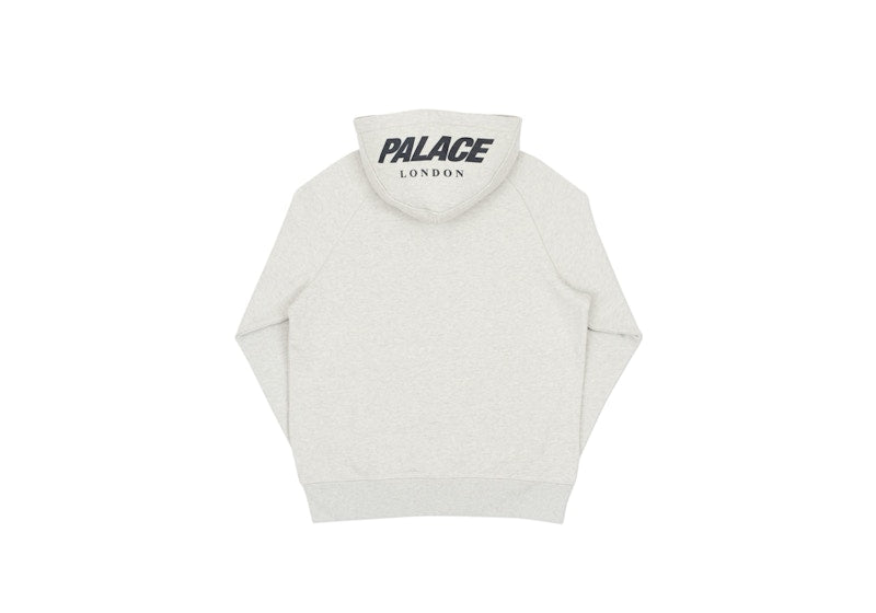Palace Custom 1/4 Zip Hood Grey Marl