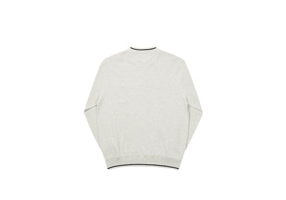 Palace Das Palace Waffle Crew Grey Marl