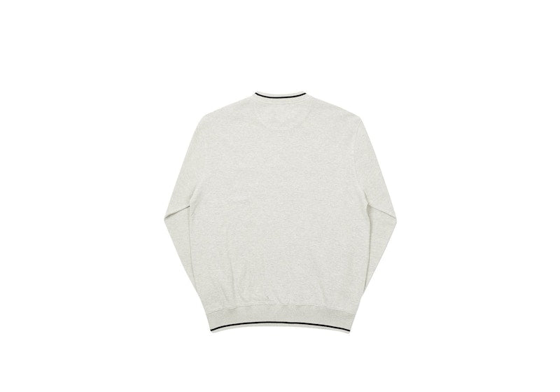 Palace Das Palace Waffle Crew Grey Marl