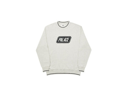 Palace Das Palace Waffle Crew Grey Marl