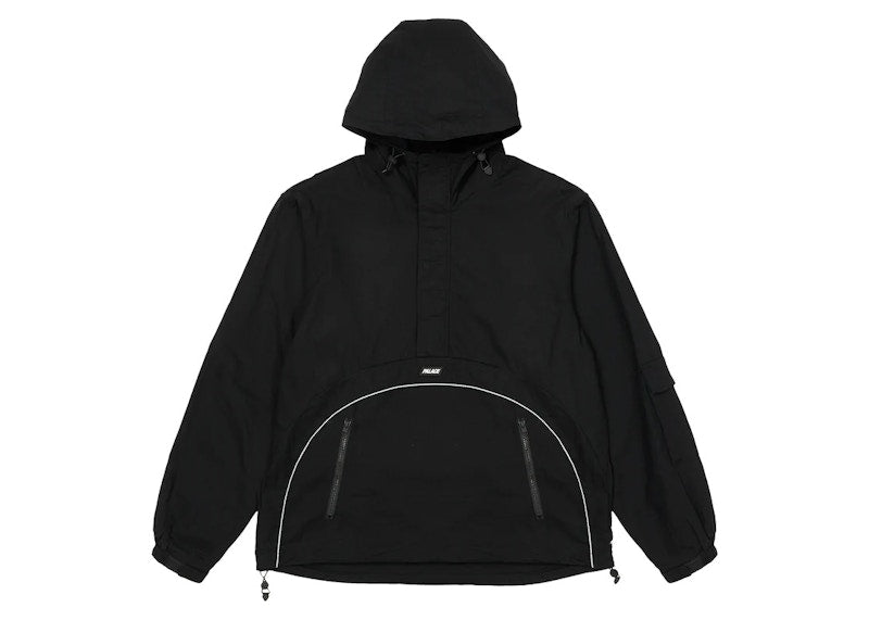 Palace Deflector 1/2 Zip Jacket Black