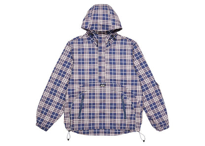 Palace Deflector 1/2 Zip Jacket Navy Check
