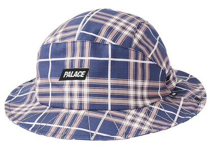 Palace Deflector Shell Boonie Blue Check
