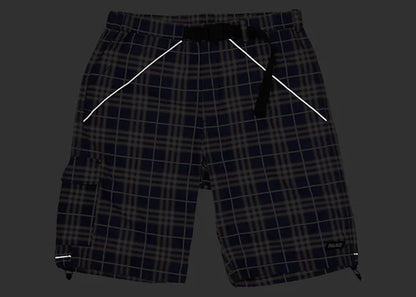 Palace Deflector Shorts Navy Check