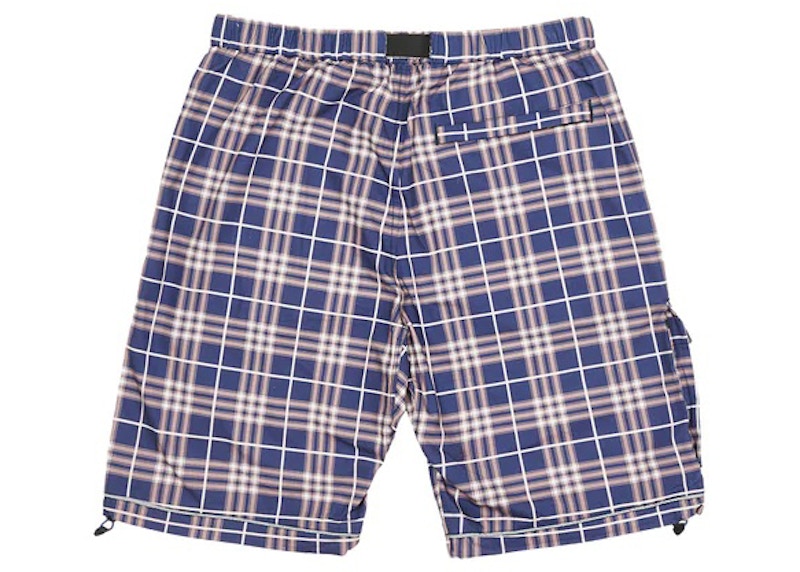 Palace Deflector Shorts Navy Check