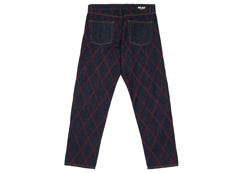 Palace Diamond Stitch Jean Indigo