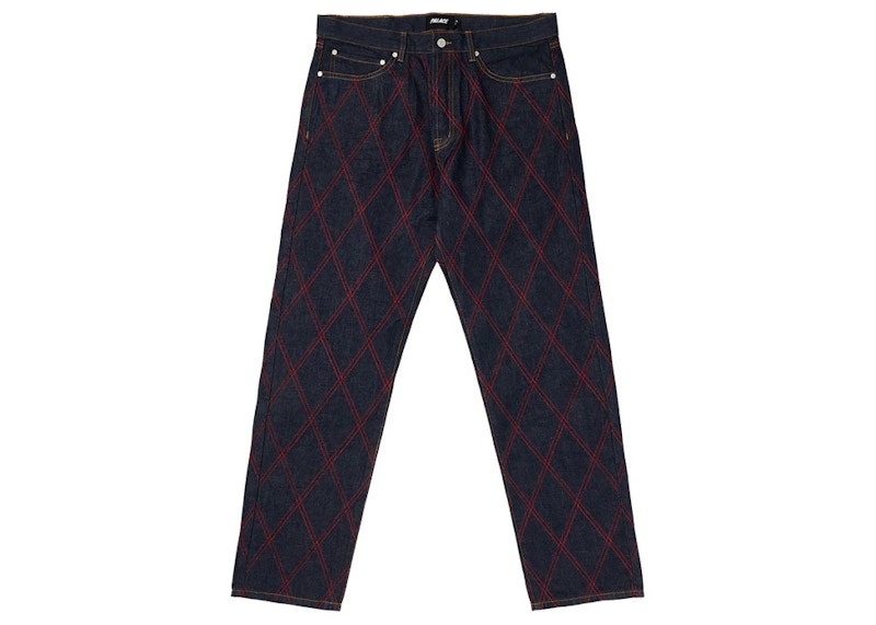 Palace Diamond Stitch Jean Indigo