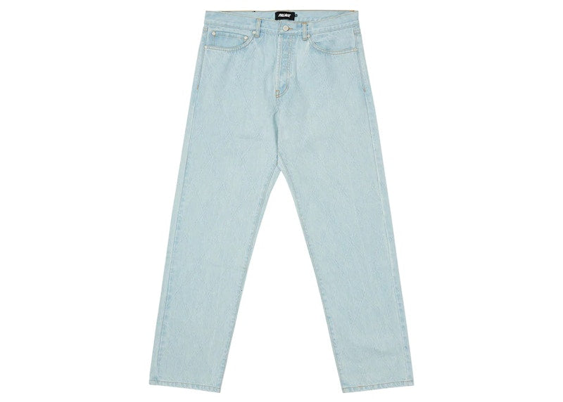 Palace Diamond Stitch Jean Stone Wash