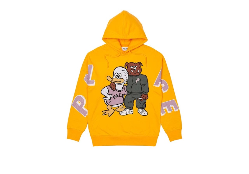 Palace Dog And Duck Drop Shoulder Hood Yellow