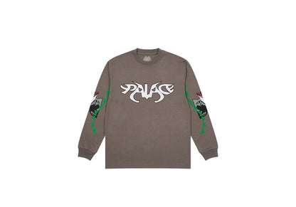 Palace Dogs Are Chill Longsleeve Charcoal