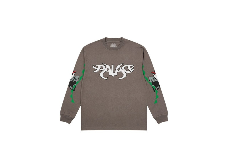 Palace Dogs Are Chill Longsleeve Charcoal