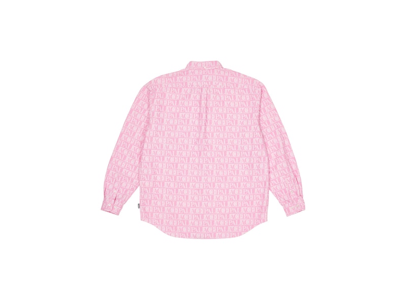 Palace Domino Print Oxford Shirt Pink