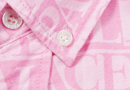 Palace Domino Print Oxford Shirt Pink