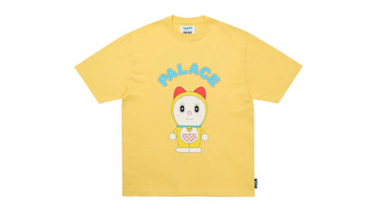 Palace Doraemon T-Shirt Blessed Yellow