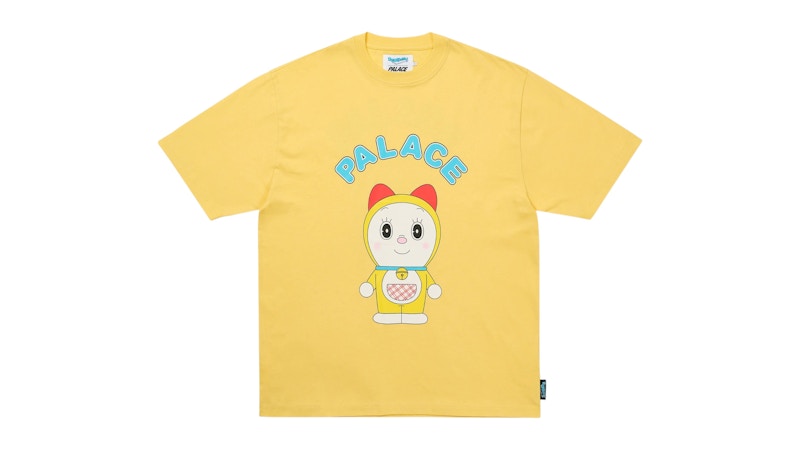Palace Doraemon T-Shirt Blessed Yellow