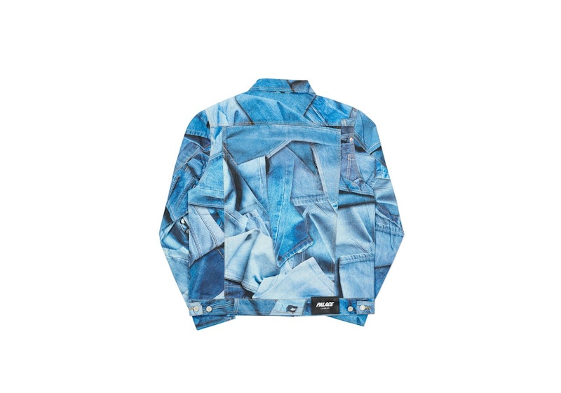 Palace Double Denim Jacket Blue