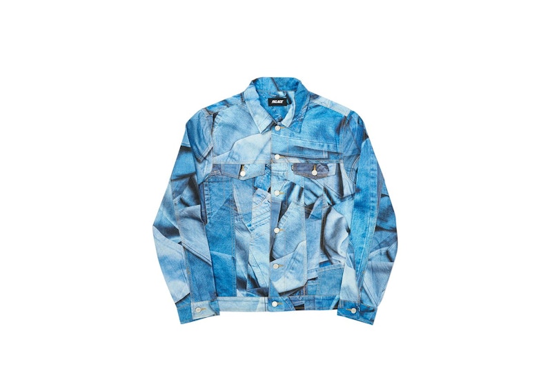 Palace Double Denim Jacket Blue