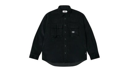 Palace Double Pocket Cord Overshirt Black