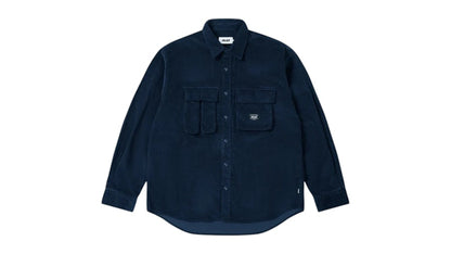 Palace Double Pocket Cord Overshirt Navy
