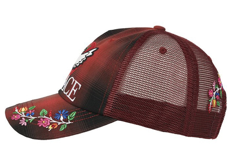 Palace Dove Trucker Hat Red