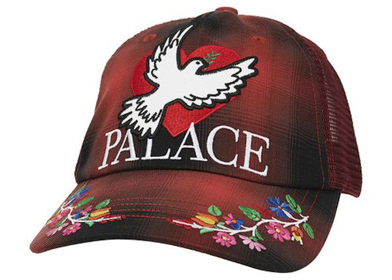 Palace Dove Trucker Hat Red
