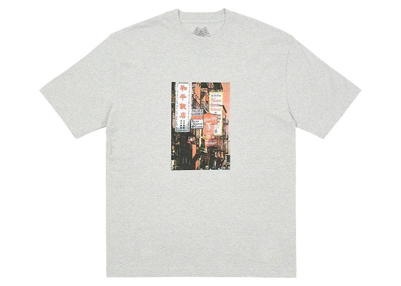 Palace Downtown T-shirt Grey Marl