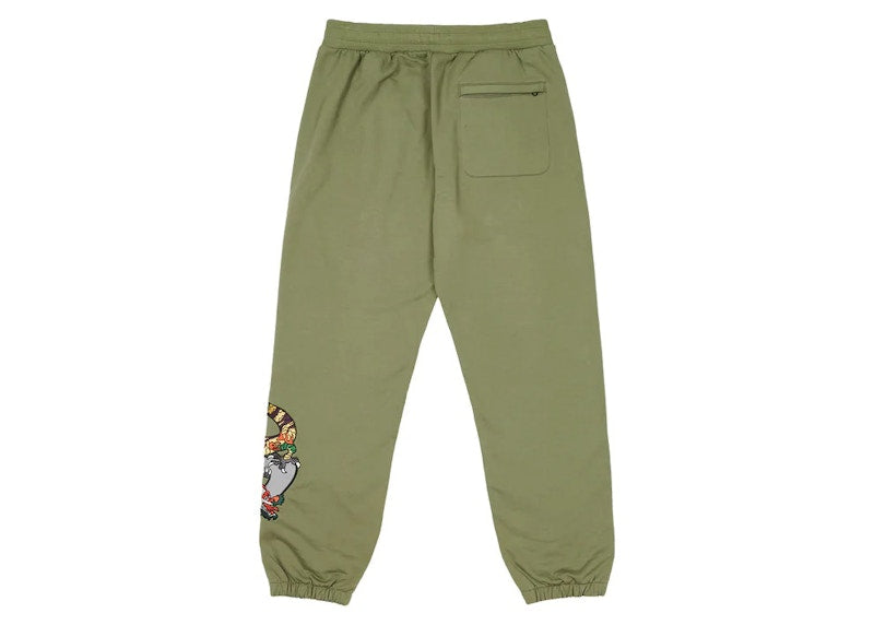 Palace Dragon Sweatpants Olive
