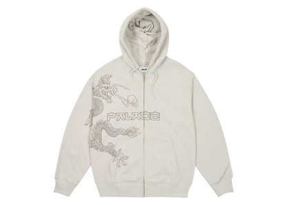 Palace Dragon Zip Hood Arctic Grey