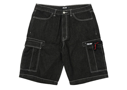 Palace Drawcord Pocket Denim Shorts Black