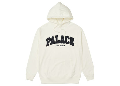 Palace Drop Shoulder Applique Hood White