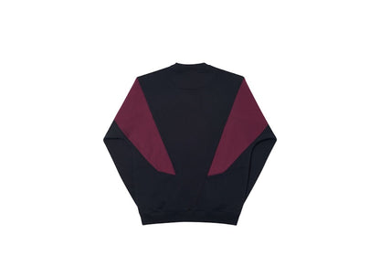 Palace Droppeth Crew Black/Burgundy