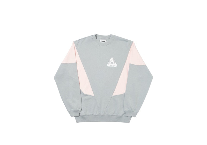 Palace Droppeth Crew Grey/Pink