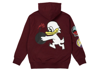 Palace Duck Bomb Hood Burgundy
